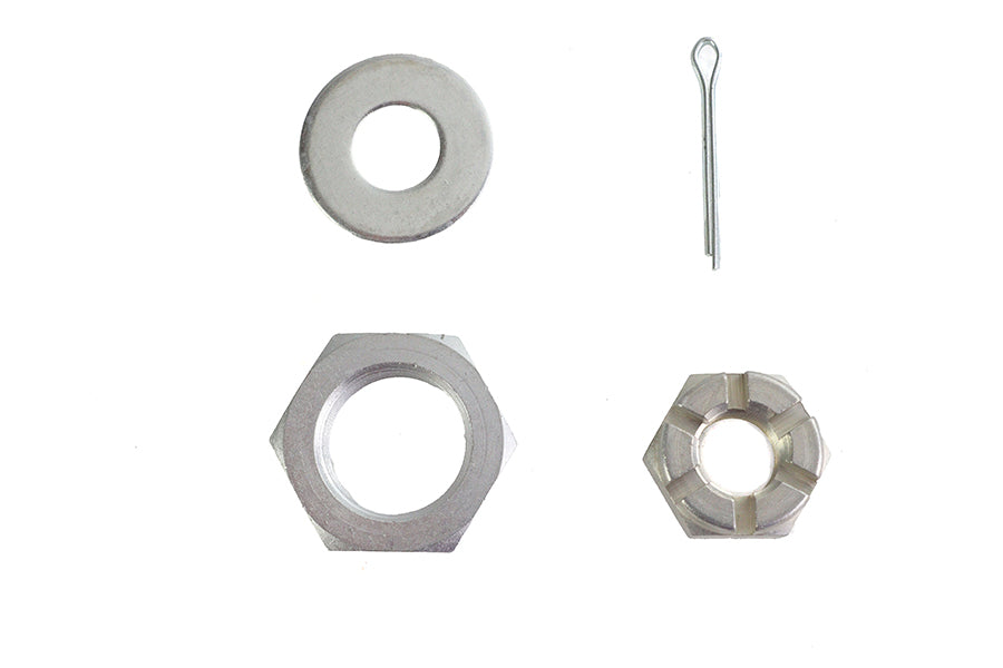 Cadmium Front Axle Nut Kit