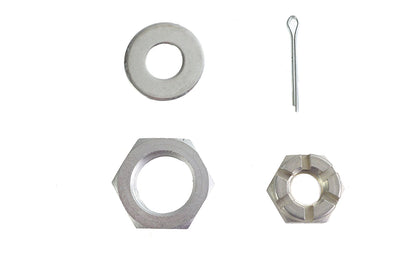 Cadmium Front Axle Nut Kit