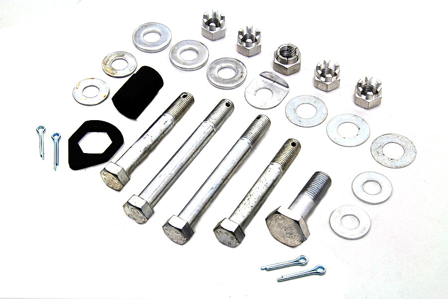 Cadmium Upper and Lower Motor Mount Bolt Kit