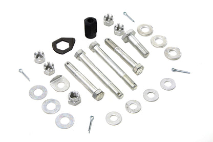 Cadmium Upper and Lower Motor Mount Bolt Kit
