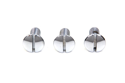 Chrome Left Side Oval Head Screws