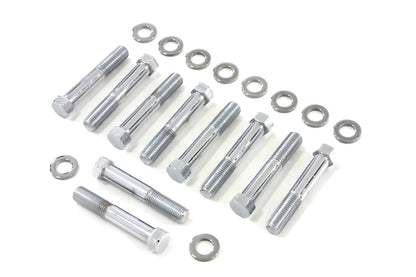 Chrome Stock Head Bolt with Washer