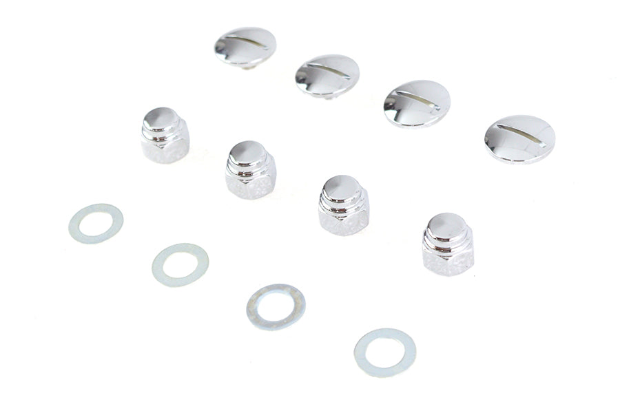 Chrome Rocker Shaft End Cap Nut Slot Type