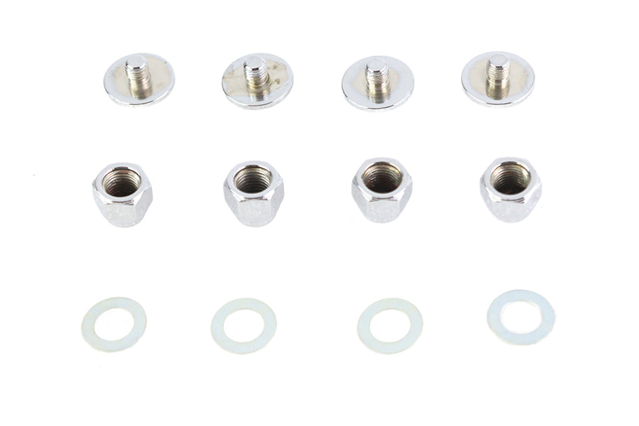 Chrome Rocker Shaft End Cap Nut Slot Type