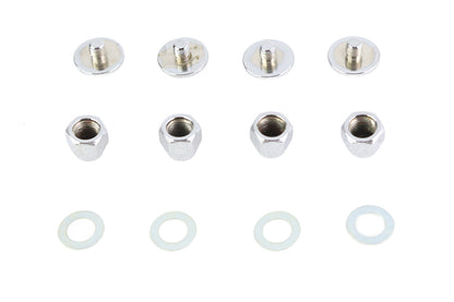 Chrome Rocker Shaft End Cap Nut Slot Type