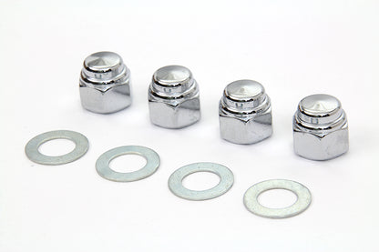 Rocker Shaft Chrome End Cap Type Nut with Washers