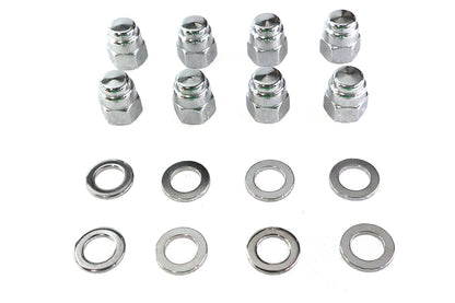 Cylinder Base Nut Kit Cap Chrome