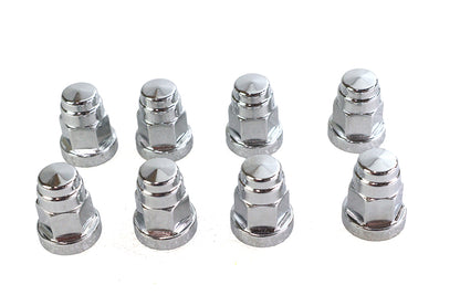 Cylinder Base Hex Cap Nut Chrome Milled