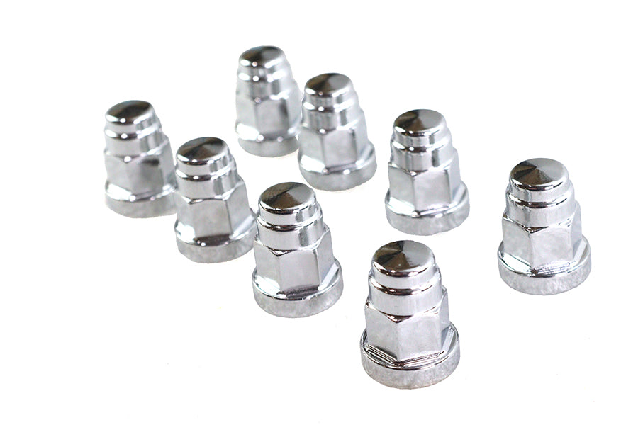 Cylinder Base Hex Cap Nut Chrome Milled