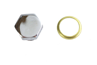 Transmission Engine Drain Plug 1/2 X 13 Thread Chrome