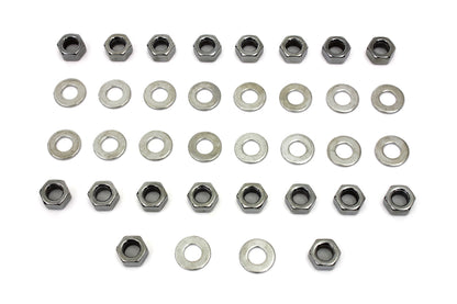 Chrome Rocker Box Hex Nuts