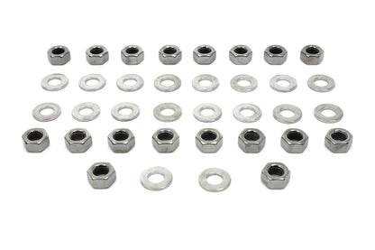 Chrome Rocker Box Hex Nuts