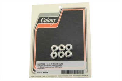 Slotted 1/4 - 24 Thread Engine Case Nut