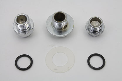 Oil Pump Screen Relief Plug Set Chrome