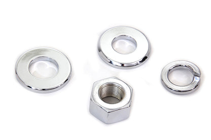 Chrome Rear Axle Nut Kit