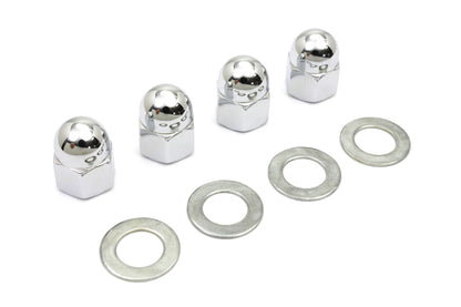 Rocker Arm Shaft Chrome Acorn Nut and Washer