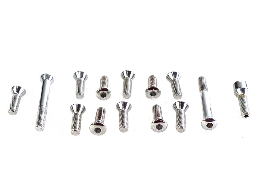 Transmission Top Cover Screw Kit Chrome