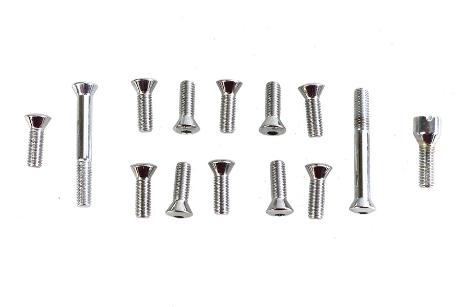 Transmission Top Cover Screw Kit Chrome