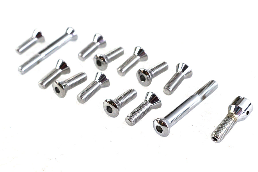 Transmission Top Cover Screw Kit Chrome