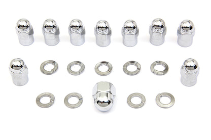 Chrome Transmission Side Cover Nut Kit