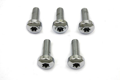 Chrome Front Brake Disc Bolt Set