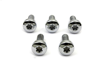 Chrome Front Brake Disc Bolt Set
