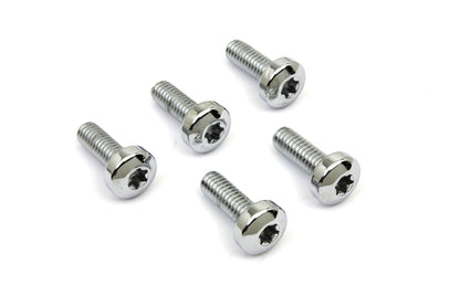 Chrome Front Brake Disc Bolt Set