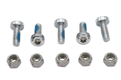 Chrome Front Brake Disc Bolt Set