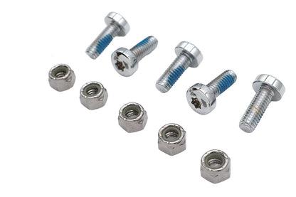 Chrome Front Brake Disc Bolt Set