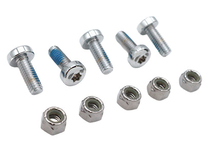 Chrome Front Brake Disc Bolt Set