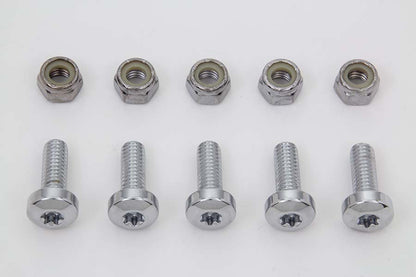 Chrome Front Brake Disc Bolt Kit
