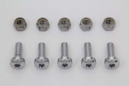 Chrome Front Brake Disc Bolt Kit