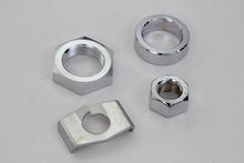 Chrome Rear Axle Nut and Lock Kit