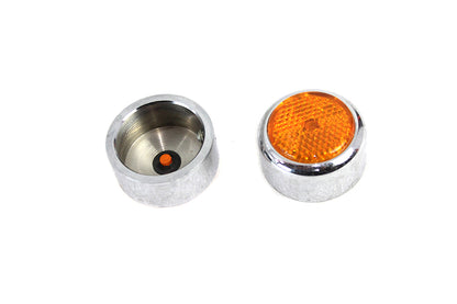 Swingarm Pivot Bolt Cover with Amber Reflectors