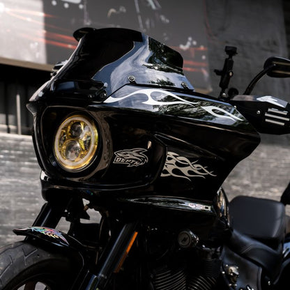HOGWORKZ® Flowz™ 6" Windshield for Harley® Low Rider ST '22+ in Dark Smoke on Low Rider St