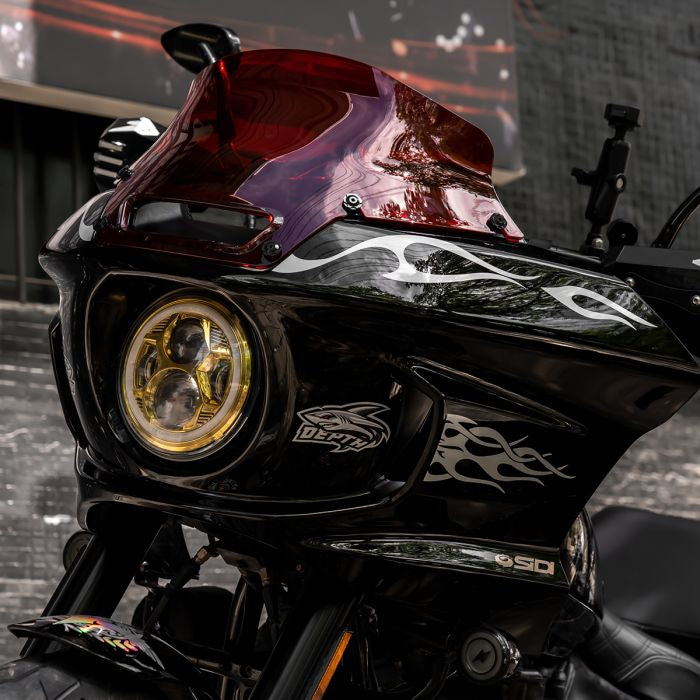 HOGWORKZ® Flowz™ 6" Windshield for Harley® Low Rider ST '22+ in Orange on Low Rider St