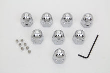 Headbolt Cover Kit Chrome Acorn Type