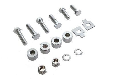 Chrome Oil Tank Bracket Mount Kit