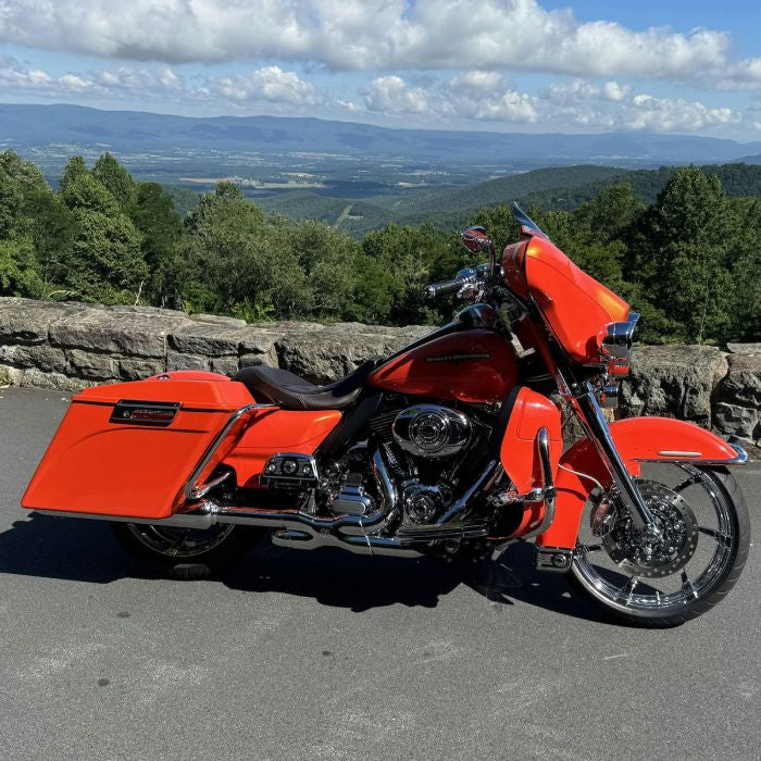 Color Matched Stretched Saddlebags 4" Extended for Harley® Touring '94-'13