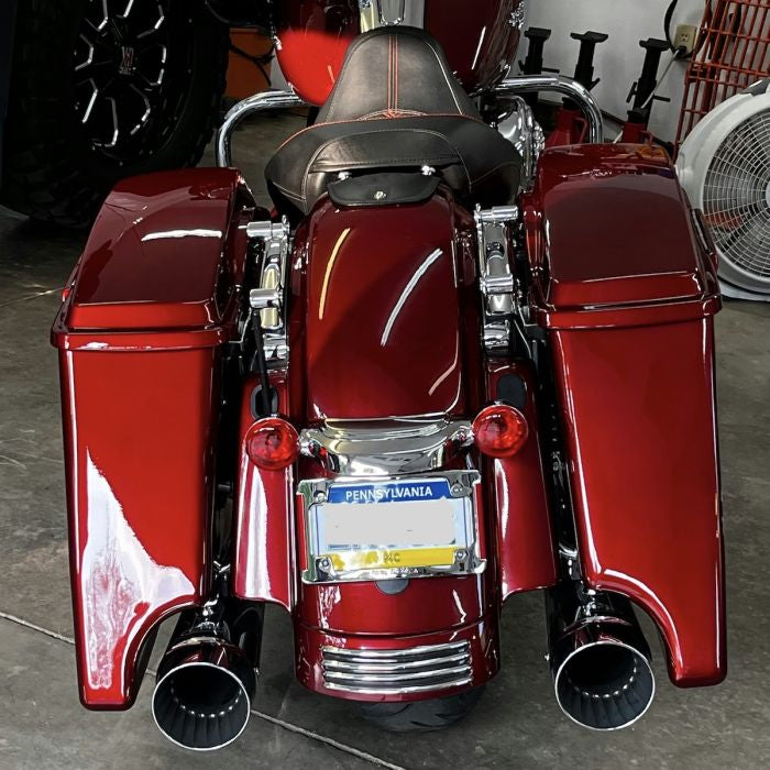 Color Matched Stretched Saddlebags 4" Extended for Harley® Touring '94-'13
