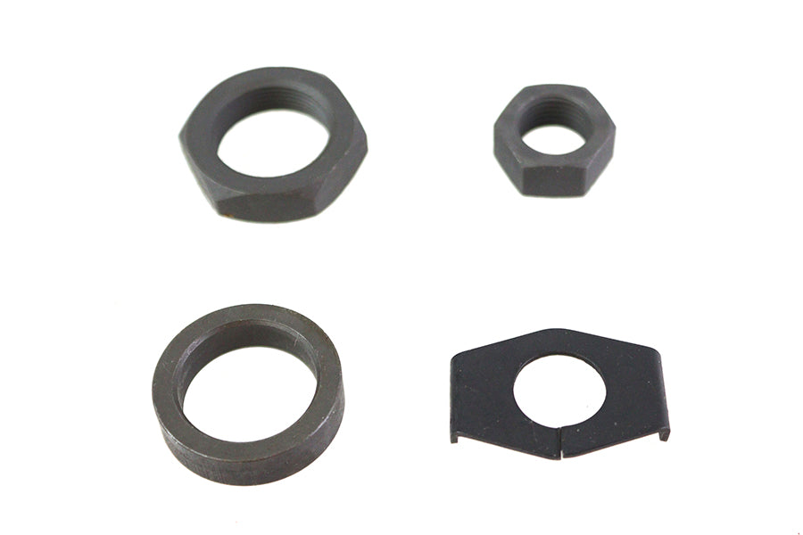 Parkerized Rear Axle Nut and Lock Kit
