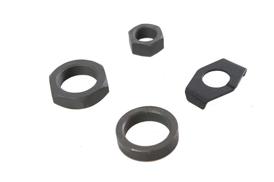 Parkerized Rear Axle Nut and Lock Kit