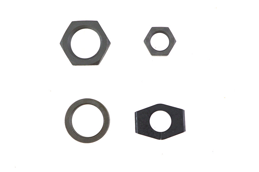 Parkerized Rear Axle Nut and Lock Kit