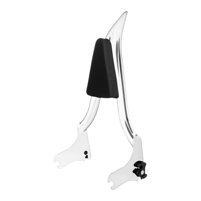Chrome Havoc Sissy Bar / Backrest for Harley® Touring angle