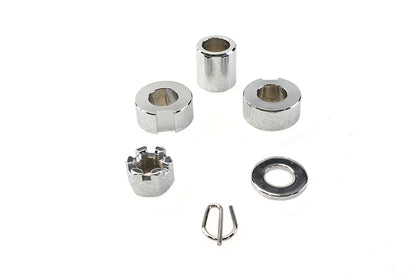 Rear Axle Spacer Kit Chrome