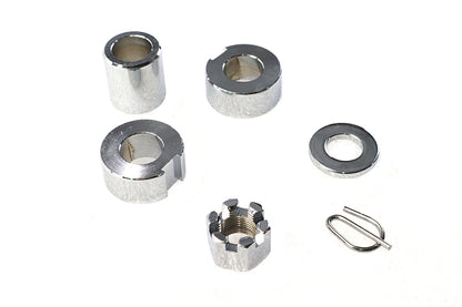 Rear Axle Spacer Kit Chrome