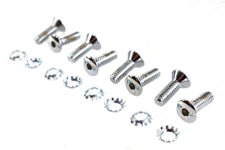 Tappet Block Screw Kit Chrome