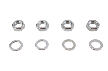 Rocker Arm Shaft Chrome End Nut Kit