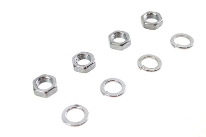 Rocker Arm Shaft Chrome End Nut Kit