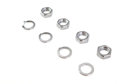 Rocker Arm Shaft Chrome End Nut Kit